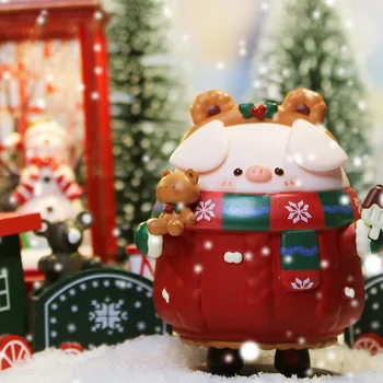 Oriģināla Anime Piko Cūku Ziemassvētku Sērijas Blind Lodziņā Guess Soma Rīcības Attēls Rotaļlietas Kawaii Darbvirsmas Modeļu Lelle Dāvanu Kolekcija