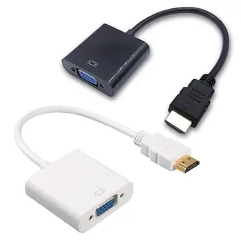 1080P HDMI-Saderīgam uz VGA Adapteris Digitālā uz Analogo Pārveidotāju Displayer Kabeļu PS4 Projektors TV PC HDTV Lodziņā Klēpjdators