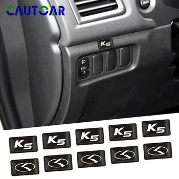 50gab Car styling, 3D dekorācijas, uzlīmes K emblēmu žetons par KIA K2 K3 K5 Sorento Sportage R Rio Soul Uzlīmēm, Auto piederumi