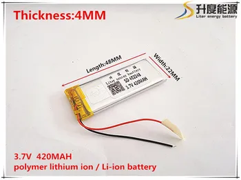 3.7 V 420mAh 402248 Litija Polimēru Li-Po li ion Baterijas šūnas Mp3 MP4 MP5 GPS PSP, mobilo, bluetooth