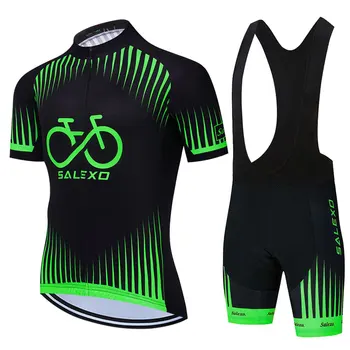 2022 Luminiscences Zaļo Velosipēdu Komanda Īsām Piedurknēm Maillot Ciclismo Vīriešu Velosipēdu Jersey) Vasaras Elpojošs Riteņbraukšana Apģērbu Komplekti