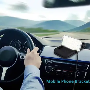 10W Auto Bezvadu Lādētāju Melns Silikona Anti Slip Tālruņa Turētājs Stiprinājums Pad Paklājiņš Iphone