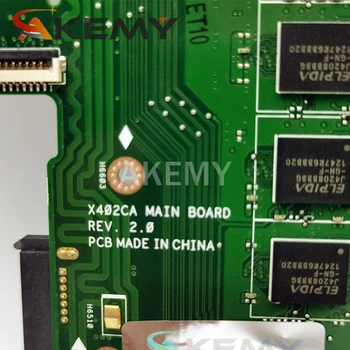 AKEMY X402CA sākotnējā mainboard Par Asus X502CA ar 4 gb-operatīvā ATMIŅA I3-3217U Klēpjdators mātesplatē