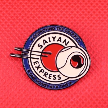Saiyan express emaljas pin planētas broša galaxy žetons kosmosā pin nākotnes pasaulē piedzīvojumu dāvanu vīriešu un sieviešu rotaslietas