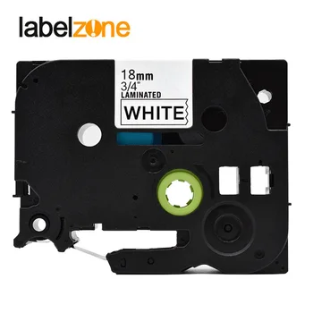 18mm tze241 melns uz balta, etiķetes, lentes Saderīgu Brother p-touch printeri celtniecības lentes laminēta celtniecības-241 tz-241 tz241 tze141 lentes