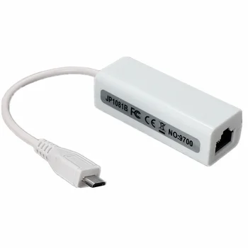 Micro USB 2.0 5P ar RJ45 Lan Tīklu Ethernet Kabeli Pārveidotāja Adapteris priekš Tablet PC DQ-Kritums