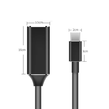 USB C HDMI-savietojams Adapteris 4K 30Hz Kabeļa Tips C MacBook Samsung Galaxy S10 Huawei Mate P20 Pro USB-C Adapteri