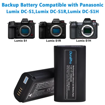 DuraPro 3500mAh DMW-BLJ31 BLJ31 Rezerves Akumulators priekš Panasonic LUMIX S1, S1R, S1H Mirrorless Kameras