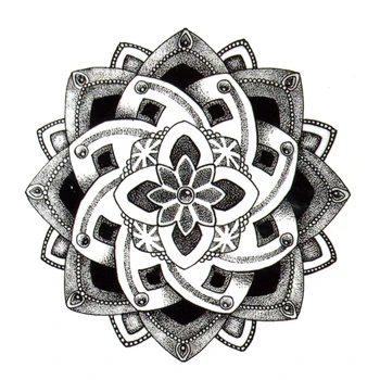 Lotosa Zieds Ūdensnecaurlaidīgus Pagaidu Tetovējumiem, Vīrieši harajuku hennas tetovējums Skaistumu Piedurknēm Tetovējums, uzlīmes sievieti rouge levre viltus