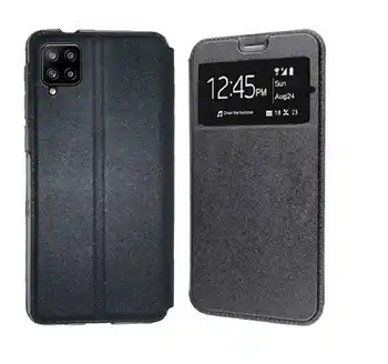 Case for Samsung Galaxy A12 (6.5) Black Book logu