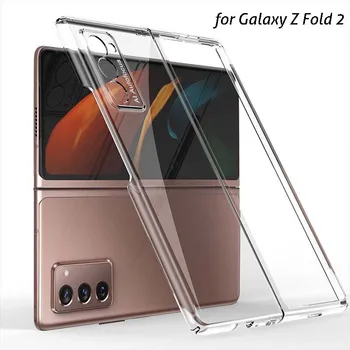 Samsung Galaxy Z Reizes 2 CaseFull Priekšējā Atpakaļ seguma Galaxy Z Fold2 Gadījumos, Triecienizturīgs Mīksto TPU Caurspīdīga Lietā