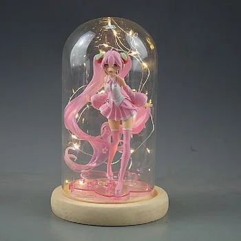 16cm Anime Rozā Hatsune Miku Sakura Darbības Rādītāji Rotaļlietas Meitenēm Pvc Attēls Modeli, Rotaļlietas, Stikla Vāku Kolekcija Rotājumi Radošo Dāvanu