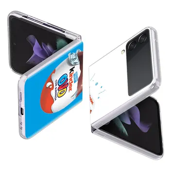 Kinder olu Prieks, Pārsteigums, Grūti PC Case for Samsung Galaxy Z Flip 3 5G Plastmasas Tālrunis Coque Locīšanas Sadalīšana Z Flip 3 Pārsegs Soma