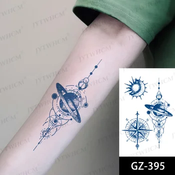 Planētas Tetovējumu Uzlīmes Sula, Kas Ilgst Ūdensnecaurlaidīgus Pagaidu Čūska Tetovējumiem Kompass Ziedu Sexy Tauriņš Viltus Tetovējums Sieviešu Vīriešu
