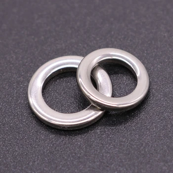 CASTFUN Tērauda Split Ring 50gab/daudz Diametrs no 6.4 līdz 10.6 mm lieljaudas Zvejas Gredzenu Zvejas Piederumi