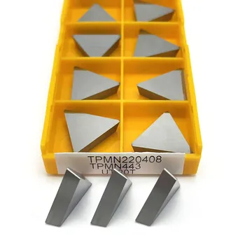 10PCS frēzēšanas ielikt TPMN220408 UTi20T virpas, frēzēšanas instruments instruments TPMN nerūsējošā tērauda apstrādes rīku daļas