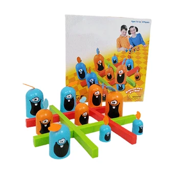 Tic-Tac-Toe Karikatūra Domāšanas Apmācībai Vecāku Un Bērnu Mijiedarbība Atpūtas Kuģa Tictactoe Ox Šaha Izglītības Montessori Rotaļlietas, Dāvanu