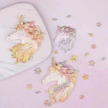 Unicorn silikona veidnē mini unicorn horn kūka apdare šokolādes pelējuma, piemērots unicorn tēmu personas bērnu dzimšanas dienas
