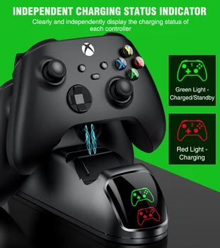 Ātri, Lādētāju Station Xbox Viens Kontrolieris + 2x1500mAh Uzlādējams Akumulators Priekš Xbox Sērijas X/S/Xbox One X/S/Xbox Viens Gamepad