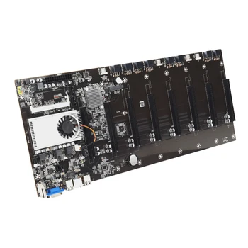 BTC-37 Miner Pamatplates CPU Set 8 Video Kartes Slots DDR3 Atmiņas Integrētā VGA Interfeiss, Zems Enerģijas Patēriņš ar 8 gb RAM *1