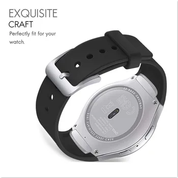 Sporta Siksna Samsung Galaxy Rīku S2 joslā, R720 R730 Smart Watch Band Silikona aproce aproce correa watchband piederumi