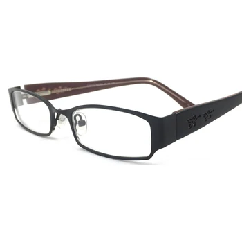 Laura Pasaku Modes Nerūsējošā Tērauda Brilles Sievietēm Ziedu Cirsts Elastīga Viru Elegants Optiskās Brilles Redzes