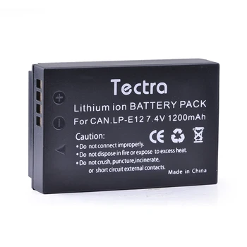 Tectra 1PC LP-E12 LP E12 7.4 V /1200mAh Li-ion Rezerves Kameru Baterijas Canon Rebel SL1, EOS M, EOS M2, EOS M10 M100