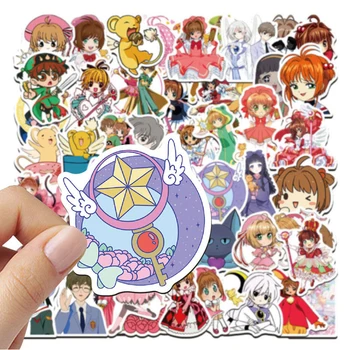 50gab Anime Cardcaptor Sakura Gudrs Uzlīmes Mugursoma Ģitāra Kawaii Karikatūra Ūdensizturīgs Grafiti Uzlīmēm, Bērnu Rotaļu Ziemassvētku Dāvanu