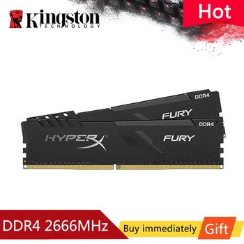 HyperX Fury DDR4 Atmiņas 4g 8g 16.g 32g 2400MHz 2666Mhz 3200MHz DIMM Kingston Sākotnējā memoria ram datoram Kingston Oriģināls