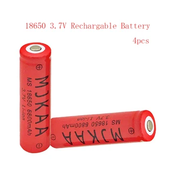 4gab 18650 3.7 V Litija Akumulators 6800mAh Jaunu Litija-jonu Baterijas Red Mājokļu Lukturīti Rotaļlietas