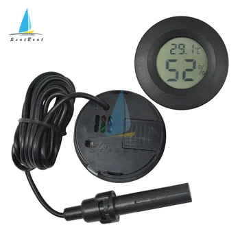 Mini Digitālo LCD Termometru, Higrometru, Platums Saldētava Testeri Temperatūras Sensors Mitruma Mērītājs Detektoru Monitors Auto ar Zondi