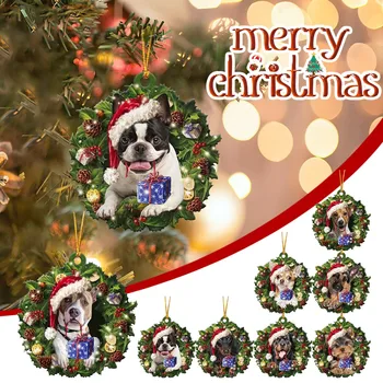 Cute Ziemassvētku Rotājumi Suns Karājas Apdare Dāvanas, Personalizētu Produktu Ģimenes crhistmas koka apdare, amatniecība, mājas dekoru
