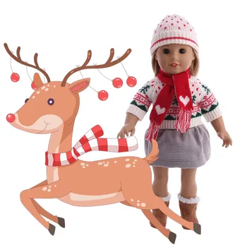 7 Stilu Ziemassvētku Sērijas Komplekts Lelle Drēbes Valkāt Fit 18 Collu American &43 Cm Dzimis Logan Zēns Lelle paaudžu Bērnu Meitenei Rotaļlietas
