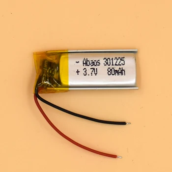 5GAB Abaos 301225 3,7 V 80mAh maza izmēra lipo Akumulators Power MP3 bluetooth skatīties pildspalvu VIDŪ austiņas headphon