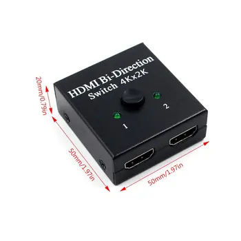 4K UHD HDMI-saderīgam Sadalītāja Maiņa 1X2 Bd 1 2 Pastiprinātāju 1080P 4Kx2K HDMI-saderīgam Komutatoru 2 Porti Bi-directional