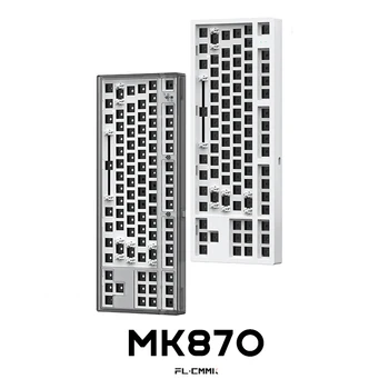 FL MK870 pielāgot, karstā pārnese, RGB mehāniskā klaviatūra komplekts RGB krāsu caurspīdīgi prizmatisks trīs-pieciem-pin vārpstas pielāgošana