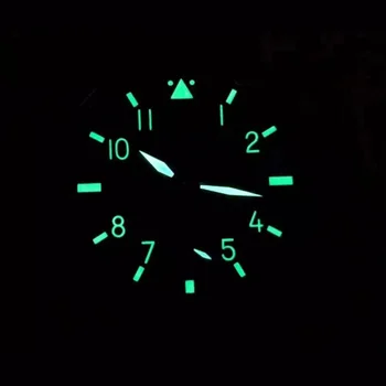 38.8 mm Watch Dial Zaļās Gaismas Skatīties Piederumi, rezerves Daļu Šveices ETA 6498 Kaija ST3620 Kustība