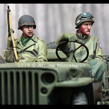 1/35 WW2 MUMS Jeep Apkalpes noteikts, Ne jeep, Sveķi Modeļa Karavīrs GK, otrā Pasaules Kara militāro tēmu, Nesamontēti un unpainted komplekts