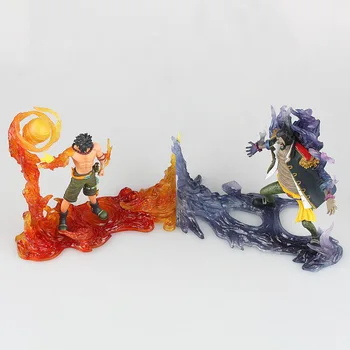 2gab/partija, Viens Gabals DXF Portgas D Ace VS Maršala D Mācīt Rīcības Attēls Endgame Anime PVC Kolekciju Modelis Rotaļlietas