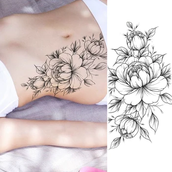 Skaistas Ziedu Pagaidu Tetovējumiem Viltus Rozes Ūdensizturīgs Tetovējumiem 3D Ģeometriskā Planētām Galaxy Tetovējums Sievietēm, Vīriešiem Body Art Tattoo