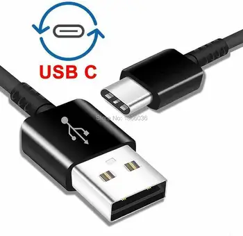 1000pcs/daudz 1.2 M ātrās uzlādes USB C C Tipa Usb kabelis samsung galaxy S9 S10 S8 S8 plus 7. piezīme