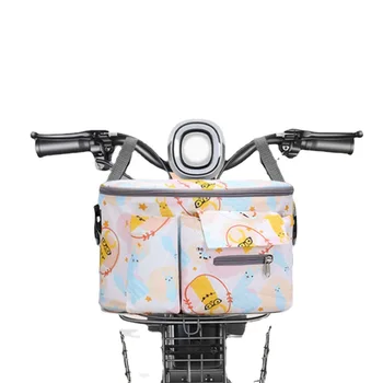 Elektrisko velosipēdu soma uzglabāšanas soma priekšā materiāls motociklu karājas kabatas bateriju priekšā, lietusmētelis palielināt auto grozu