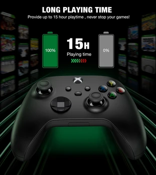 2X 1200mAh Bezvadu Kontrolleris spēļu vadāmierīces Uzlādējamo Akumulatoru Pakas + USB Uzlādes Doks Xbox Sērijas X/S/Xbox One X/Xbox Viens S