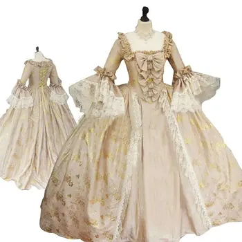 Viktorijas Iedomātā Kleita Viduslaiku Karaliene Kleita Tudor Baroka Kleita Klasiskā Vintage Gothic Lolita Dienvidu Belle Kleita Bumbu Kleita