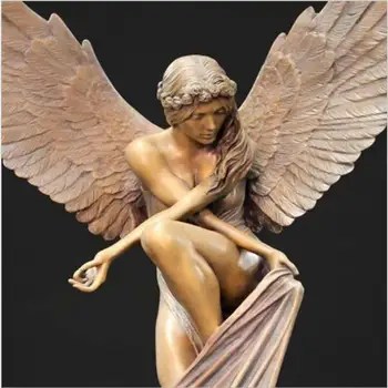 Vintage Eņģeļa Skulptūra, Skaistas Dievietes Statujas Figūriņas Office Baznīcas Izturīgs Mājas Dekoru ar Mūsdienīgu skulptūru Rotājumi