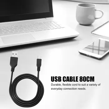 Ātrgaitas 80cm USB 2.0 Vīriešu, Lai Mini-B 5-pin Uzlādes Kabelis Priekš Digitālajām Kamerām, Karstā pārnese, Lādētāju, USB Datu Kabeli, Melns