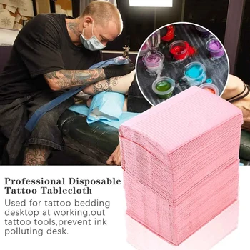 125pcs Vienreizējās lietošanas Tetovējums Tīrīt Pad Tetovējums Tabula Aptver Tīrīt Pad Medicīnas Pacientu Zobu Salvetes Tattoo Piederumi Tetovējums Priekšautiņi