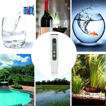 Rokas TDS Digitālo Ūdens Testeri Pildspalvu Ūdens Kvalitātes Tīrības Pārbaude, Analīze Mērītājs, Temperatūras Apgaismojums Saules gaismas Testeris
