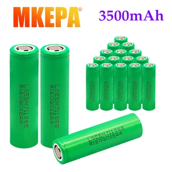 1-10PCS 18650 Akumulators 3,7 V 3500mAh INR MJ1 18650 25A apstiprinājumu par Uzlādējams Li-ion Batteria