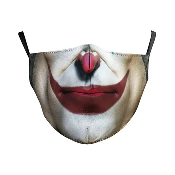 Unisex Gothic Halloween Modes 1PC Punk Digitālā Druka Aizsardzība Sejas Maska 3D Anti-Putekļu Kokvilnas Halloween Bērnu, Pieaugušo Maska